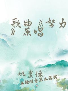 歌曲《努力的人》原唱