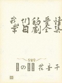 我们的爱情不正常日剧全集免费观看