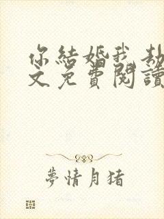 你结婚我劫婚全文免费阅读无弹窗第744