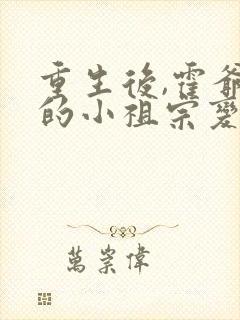 重生后,霍爷家的小祖宗变乖了全文阅读