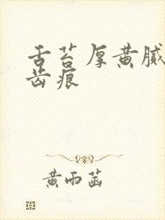 舌苔厚黄腻边有齿痕