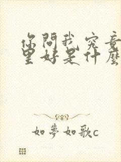 你问我究竟是哪里好是什么歌