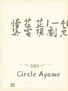 惜花芷1—40集电视剧免费观看在线