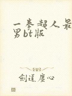 一拳超人最强之男bt版