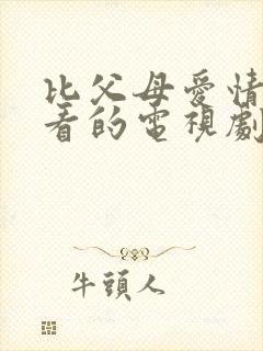 比父母爱情还好看的电视剧