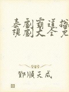 泰剧霸道总裁电视剧大全免费观看