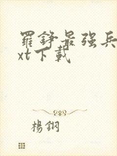 罗铮最强兵王txt下载