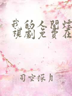 我的人间烟火电视剧免费在线观看