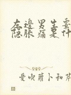 左边男生睾丸隐隐胀痛是什么原因