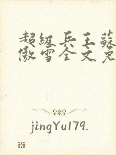 超级兵王苏锐林傲雪全文免费阅读