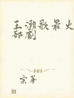 王潮歌最火的三部剧