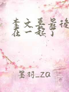 李文嘉最后和谁在一起了