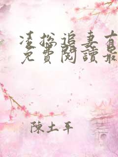 凌总追妻有点甜免费阅读最新