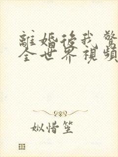 离婚后我惊艳了全世界视频