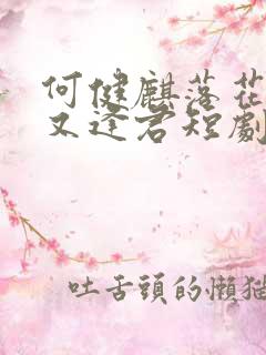 何健麒落花时节又逢君短剧免费观看