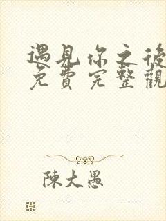 遇见你之后短剧免费完整观看高清