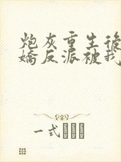 炮灰重生后,病娇反派被我撩哭了