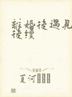 离婚后遇见前妻后续