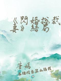 《闪婚总裁契约妻》结局