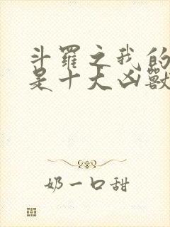 斗罗之我的武魂是十大凶兽