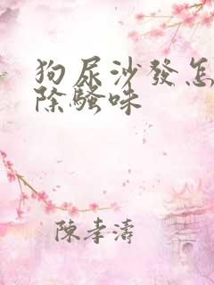 狗尿沙发怎么去除骚味