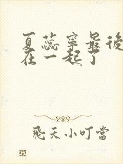 夏蕊宁最后和谁在一起了