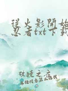 从火影开始成为忍者txt下载