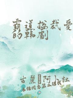 霸道总裁爱上我的韩剧