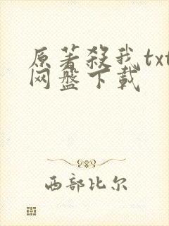 原著杀我txt网盘下载