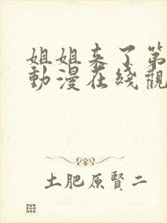 姐姐来了第二季动漫在线观看