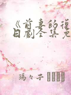 《前妻的复仇》日剧全集免费观看