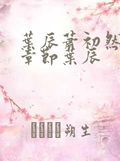 叶辰萧初然最新章节叶辰