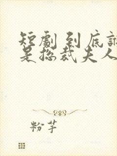 短剧 到底谁才是总裁夫人?