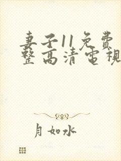 妻子11免费完整高清电视剧在线看