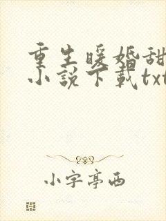 重生暖婚甜入骨小说下载txt