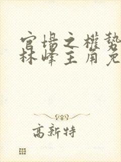 官场之权势滔天林峰主角免费阅读