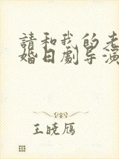 请和我的老公结婚日剧导演