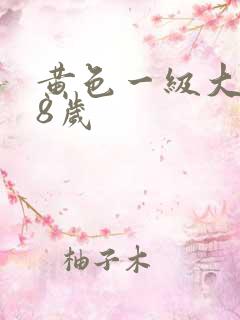 黄色一级大片18岁