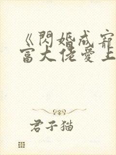 《闪婚成宠:首富大佬爱上我》