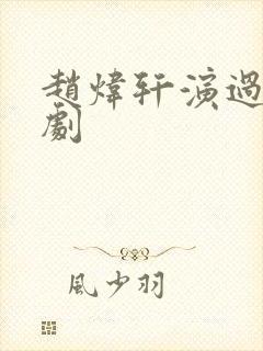 赵炜轩演过哪些剧