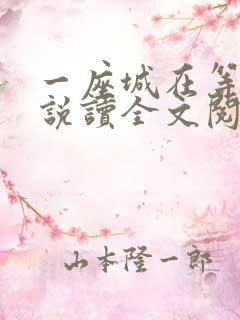 一座城在等你小说读全文阅读