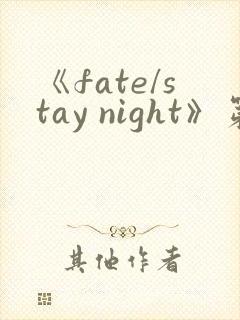 《fate/stay night》第一季