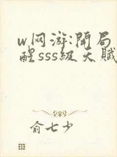 w网游:开局觉醒sss级天赋》