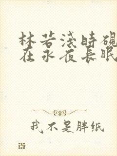 林若浅时砚清他在永夜长眠
