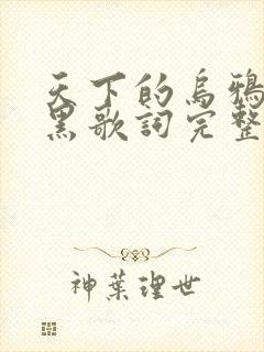天下的乌鸦一般黑歌词完整版