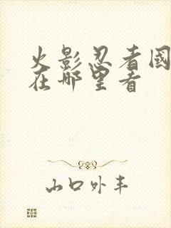 火影忍者国语版在哪里看