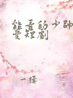 能看的少帅不敢爱短剧