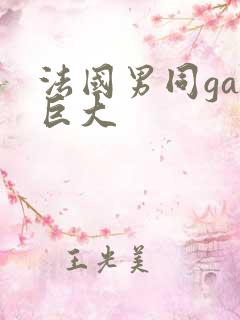 法国男同gay巨大