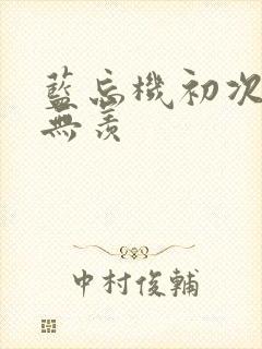 蓝忘机初次干魏无羡