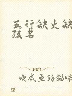 五行缺火缺金女孩名